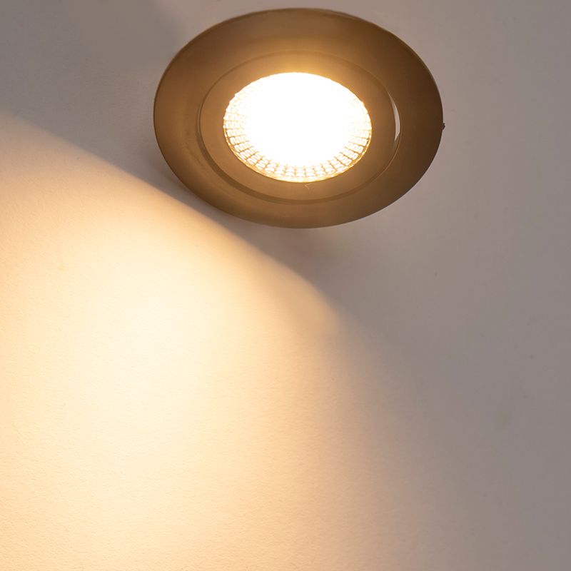 Set van 5 moderne inbouwspots zwart incl. LED 3-staps dimbaar - Mio