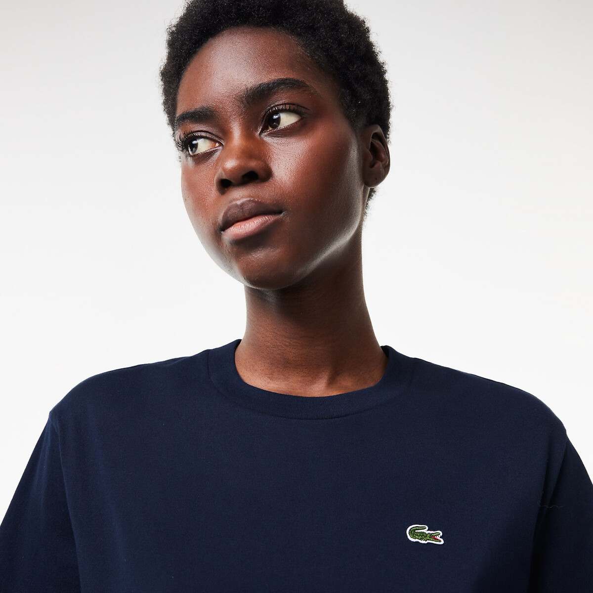 LACOSTE<br>Camiseta de gola redonda