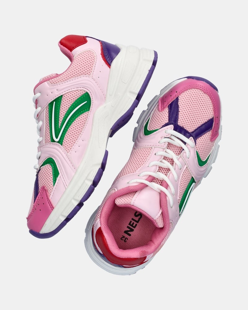 Nelson Kids Lage sneakers  - roze