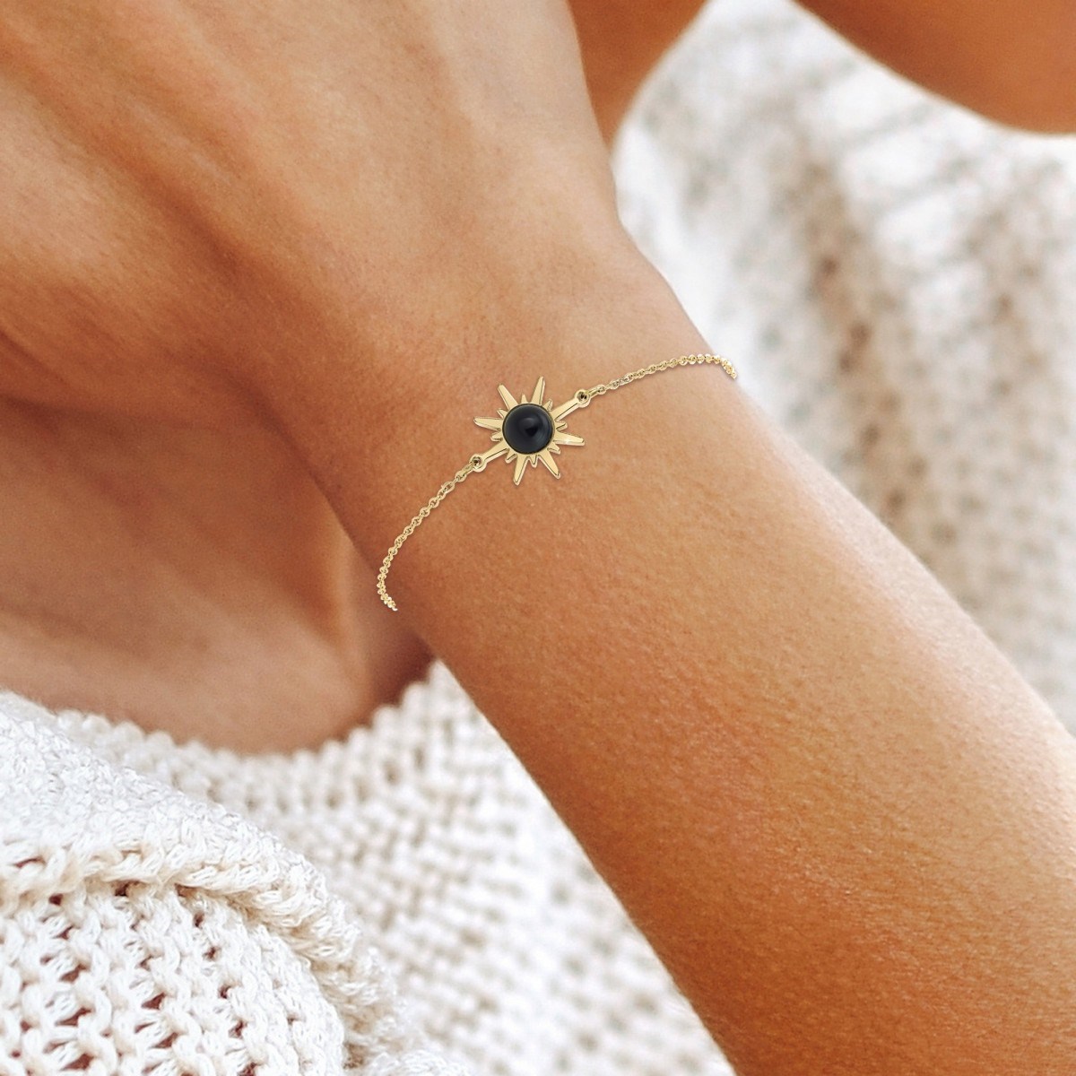 Bracelet soleil SC Bohème en acier inoxydable