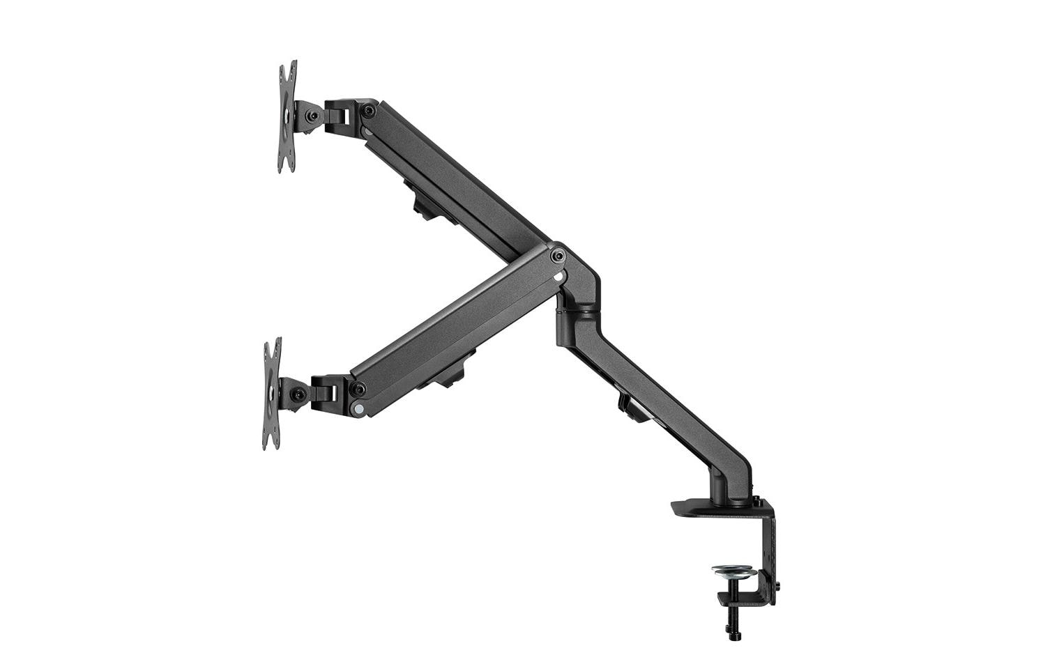 Tischhalterung FPMA-D650D bis 7 kg – Schwarz<br>Vollbewegliche Tischhalterung für zwei Flachbildschirme bis zu 27 Zoll