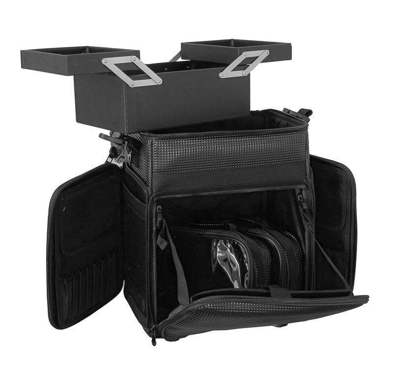 Valise trolley souple noire