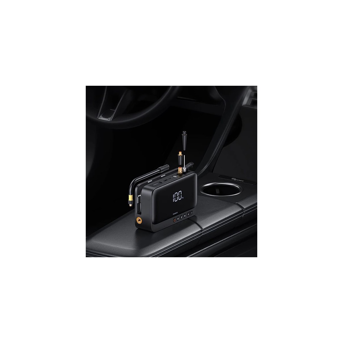 Baseus Super Energy 4i1 600A Powerbank / Kompressor / Lommelykt / Jump Starter