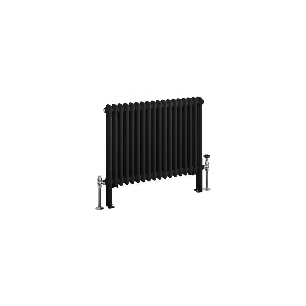 Eastbrook Imperia 2 koloms radiator 85x60cm 1143W zwart mat