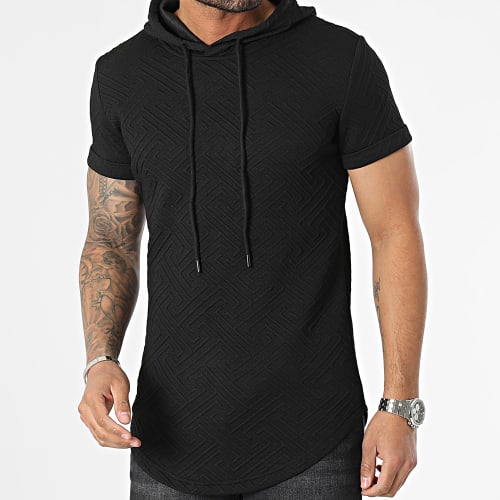Tee Shirt Capuche Oversize Noir Renaissance