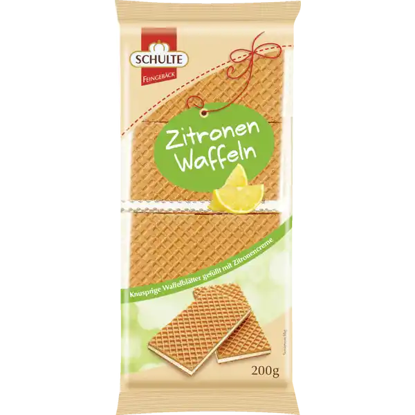 Zitronen Waffeln