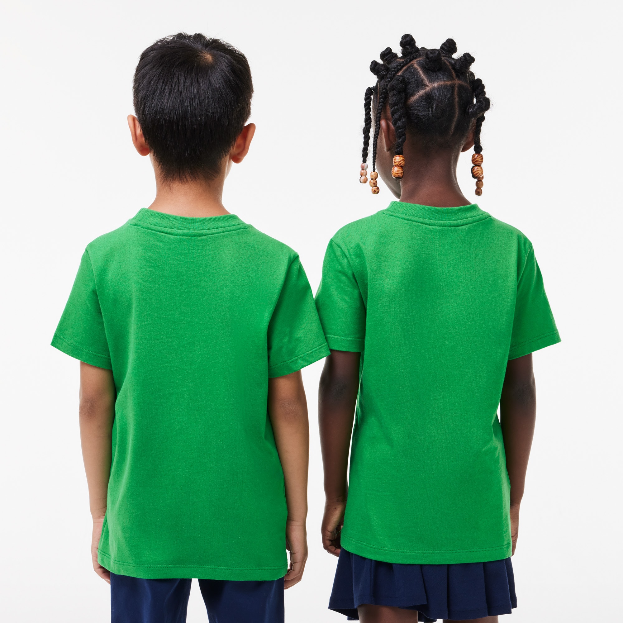 T-shirt avec imprimé crocodile en coton T-Shirts & Chemises - Vert - Lacoste - Enfant