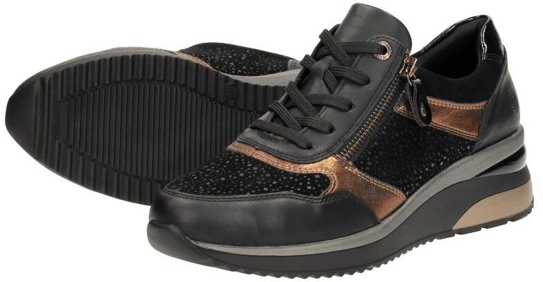 Remonte Veterschoenen Laag zwart