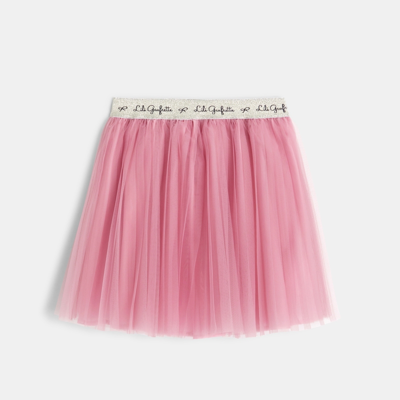 Jupon court en tulle rose fille Lili Gaufrette