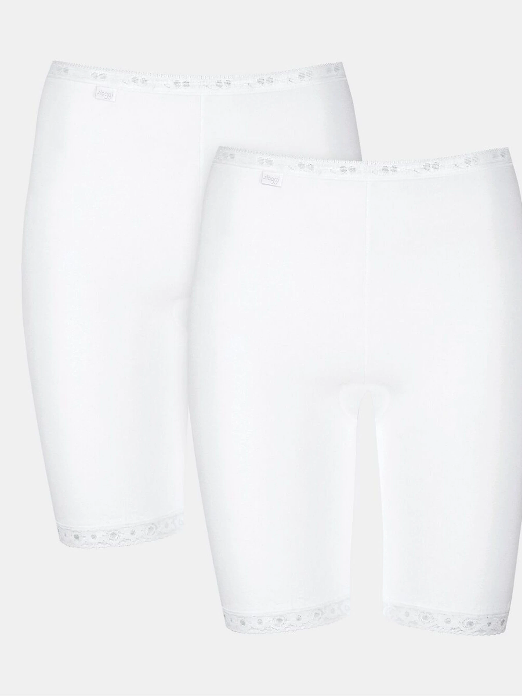 Wit - Sloggi Basic+ set van 2 lange shorts