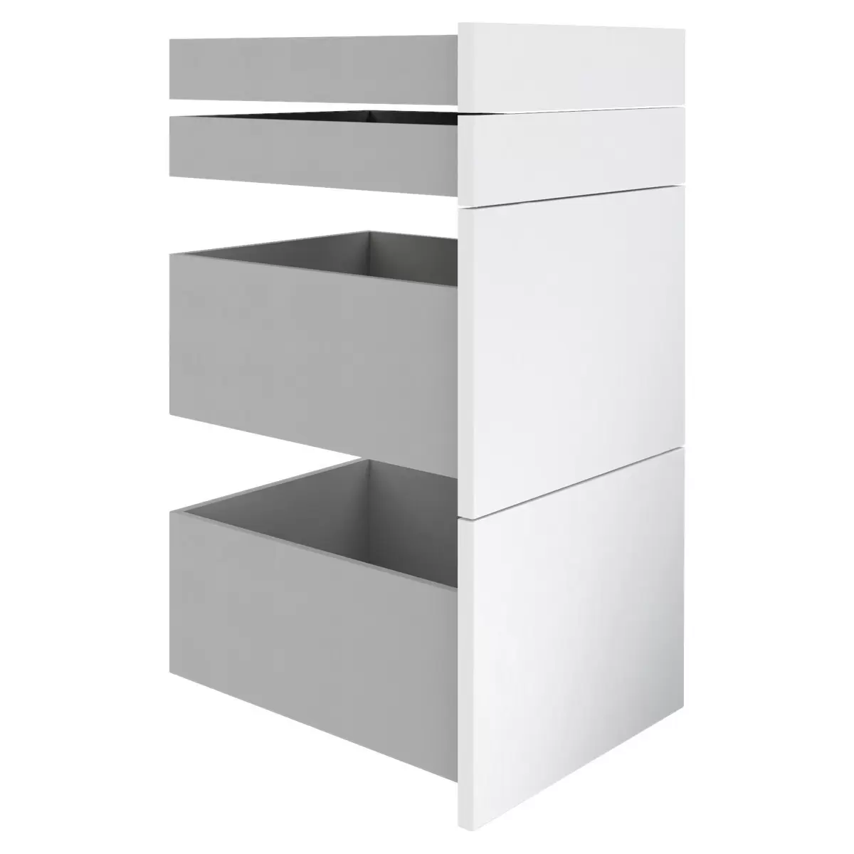 Schubladenset Unit weiss