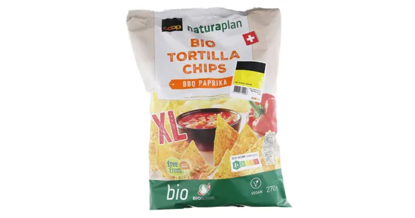 Naturaplan Bio Tortilla Chips BBQ Paprika