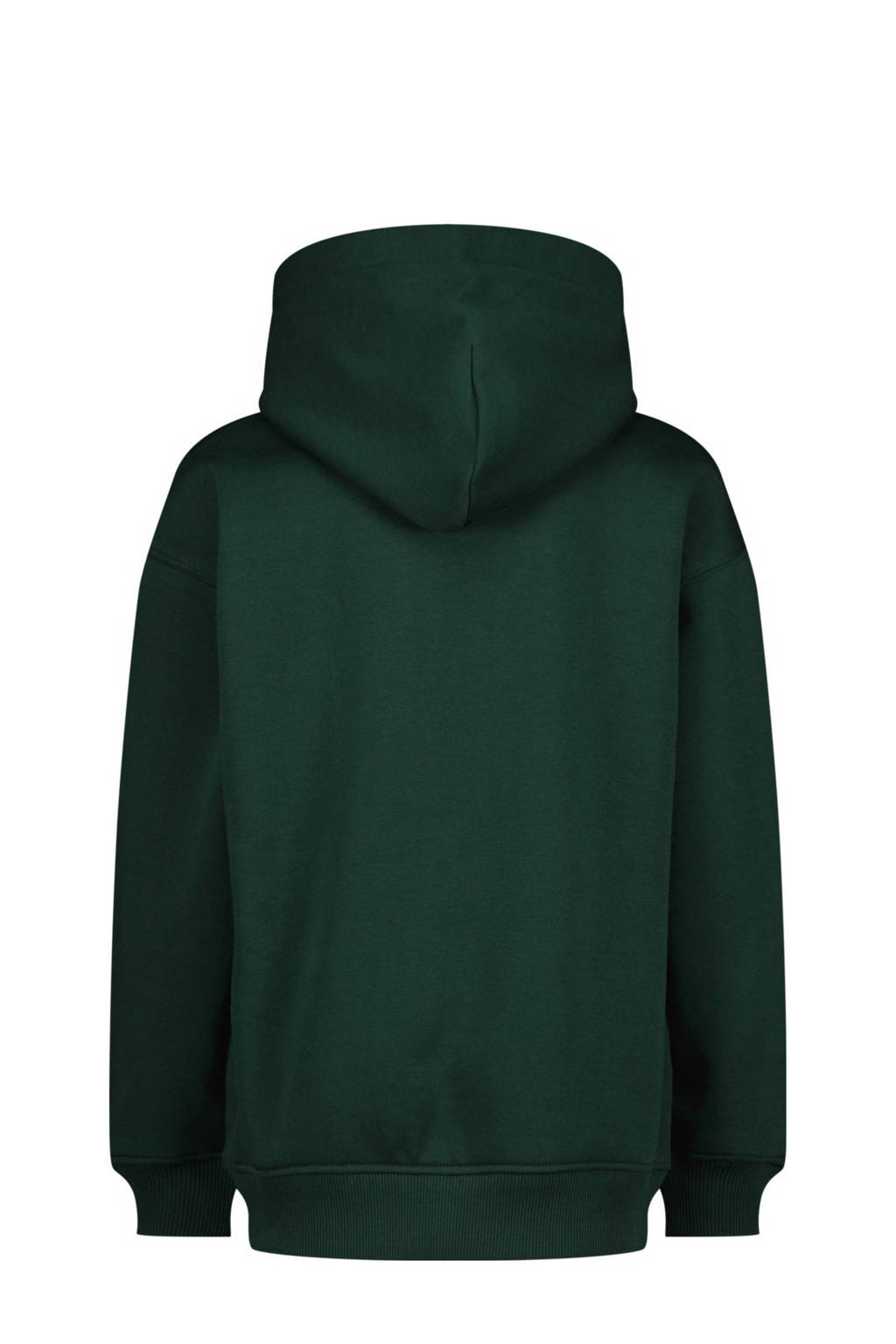 Vingino hoodie Basic met printopdruk donkergroen