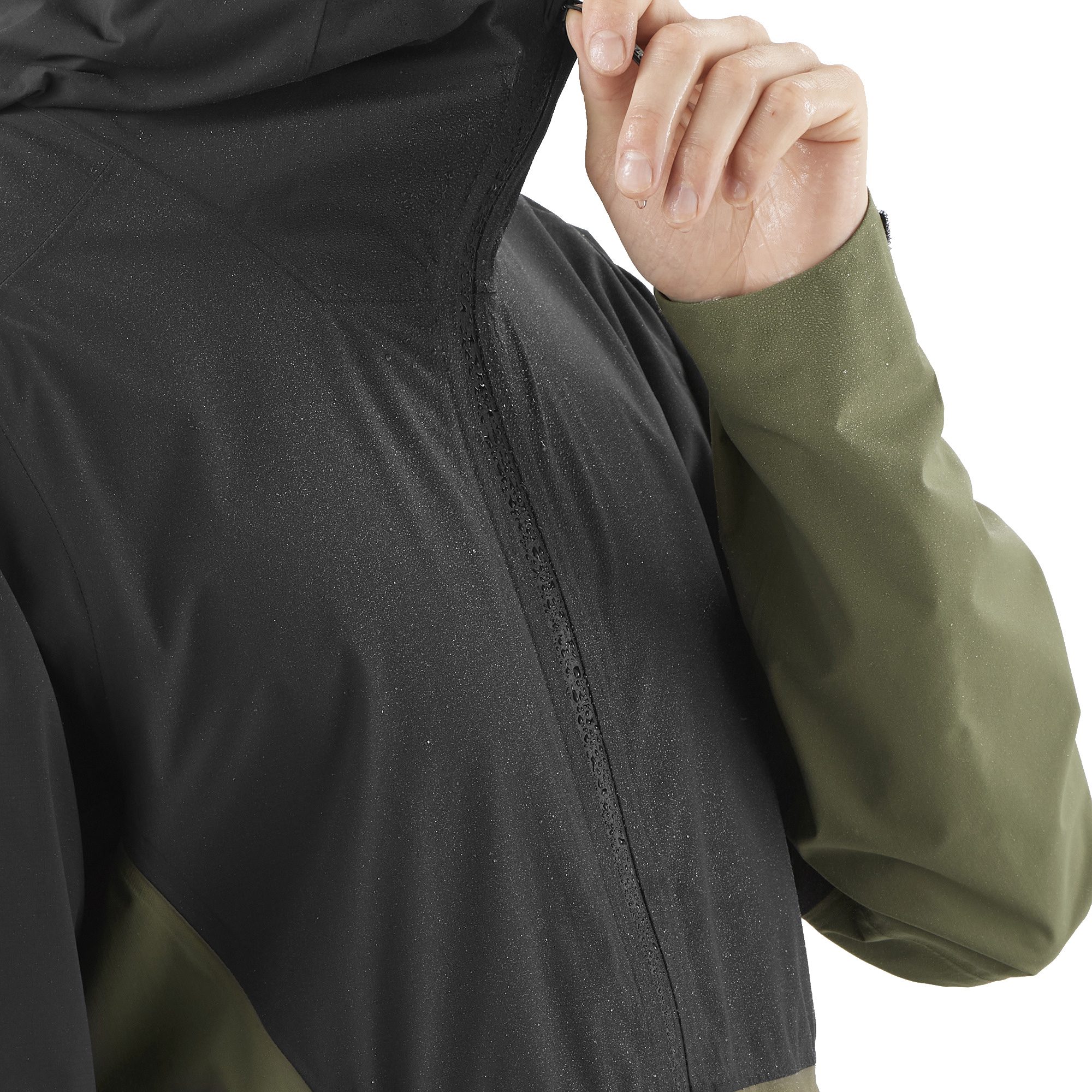 Salomon Outerpath 2.5-Lagen Regenjacke Herren schwarz