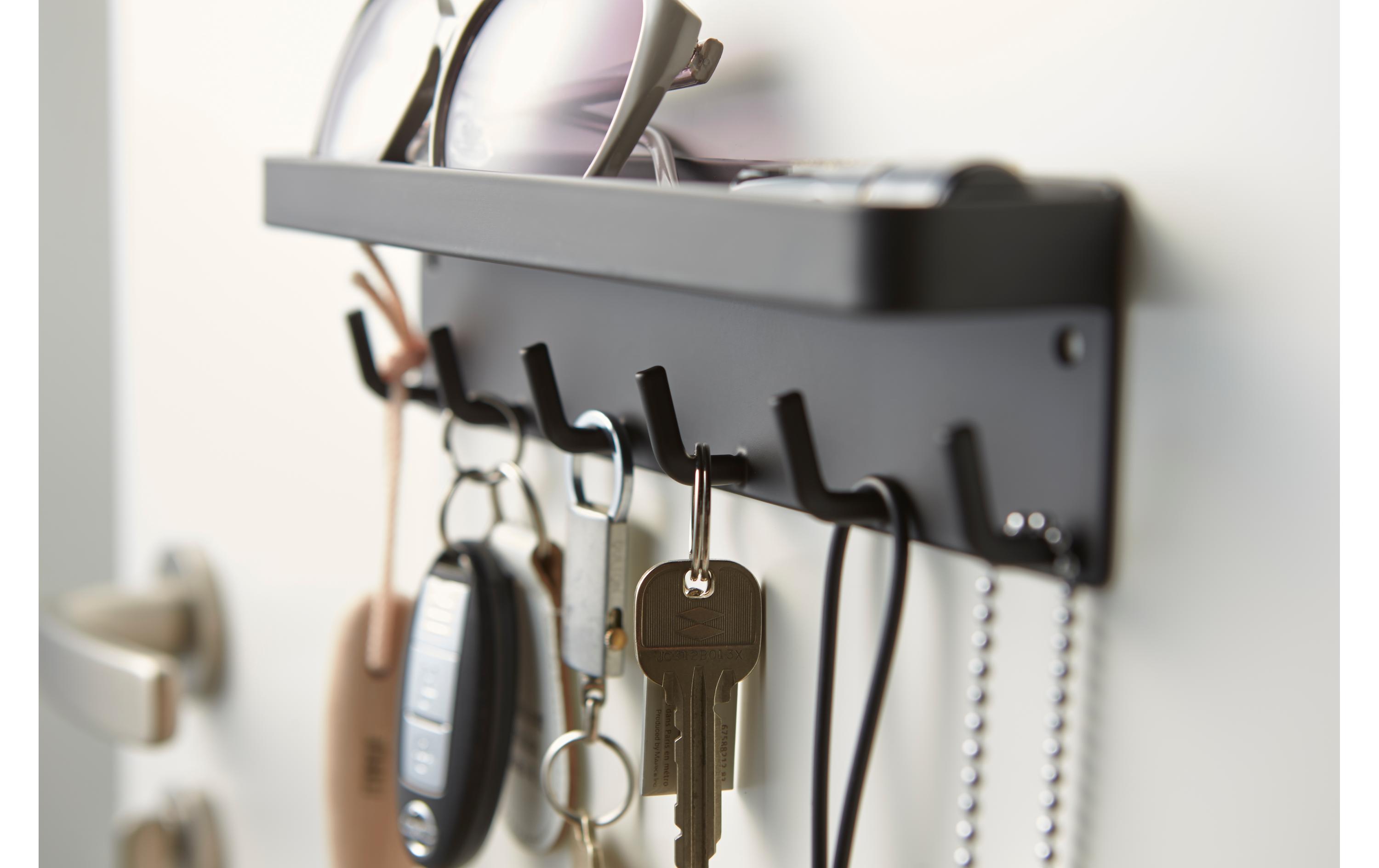 Wandhaken Smart SchwarzSchlüsselbrett mit Ablage