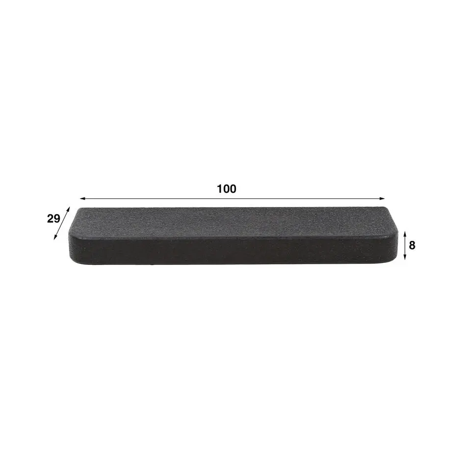 Fraaai - Sani wandplank - 100 cm - metallic - zwart