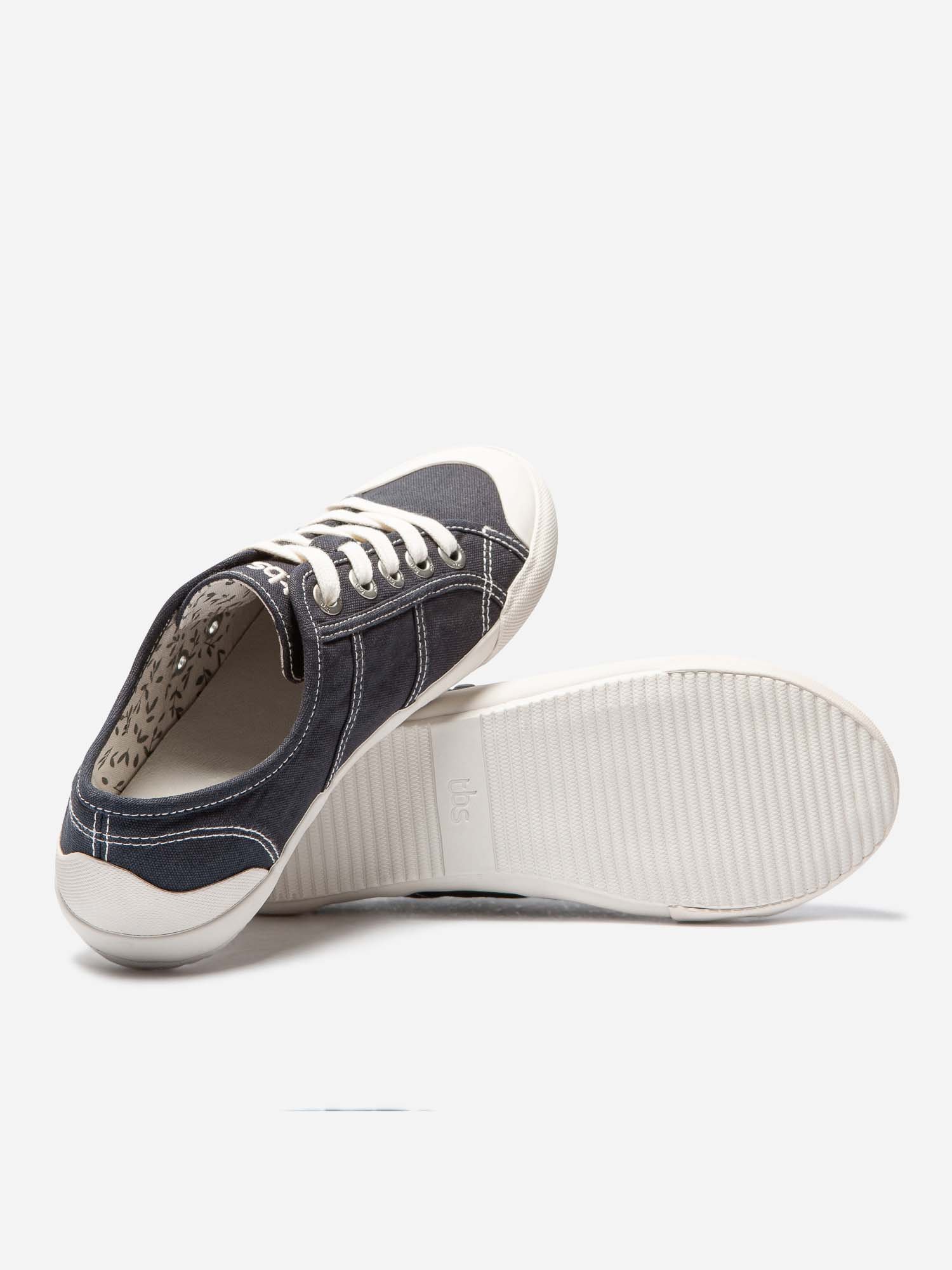 Tennis Femme Confort En Toile Bleue