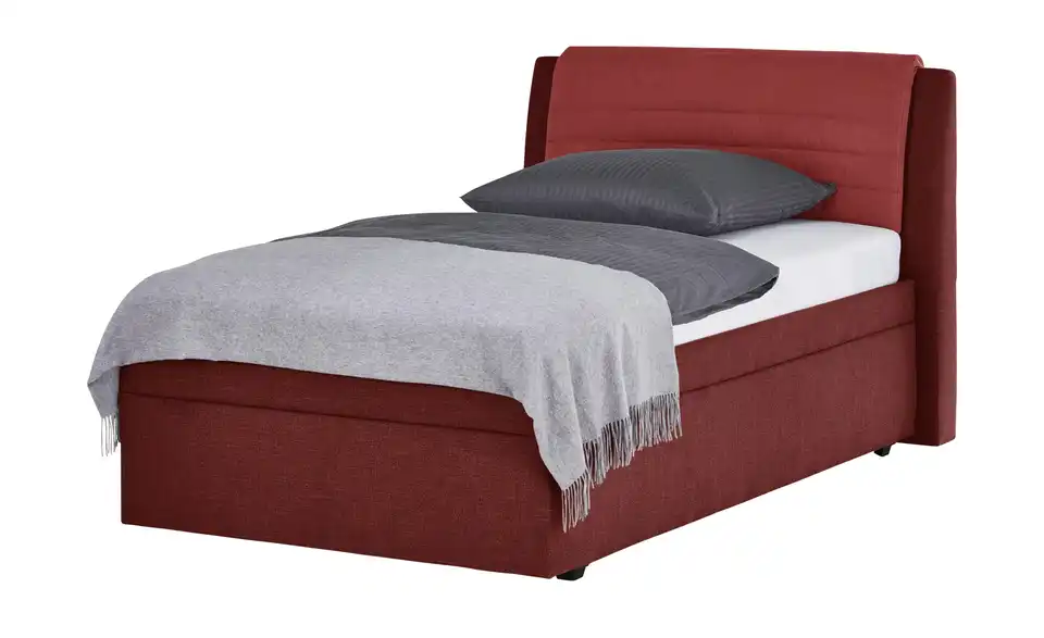 Polsterbettgestell York Rot 120 cm