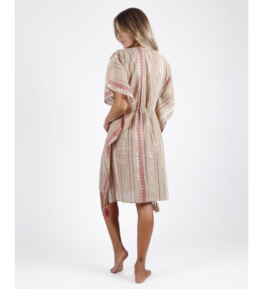 Vestido Admas Kafka Areia Étnico
