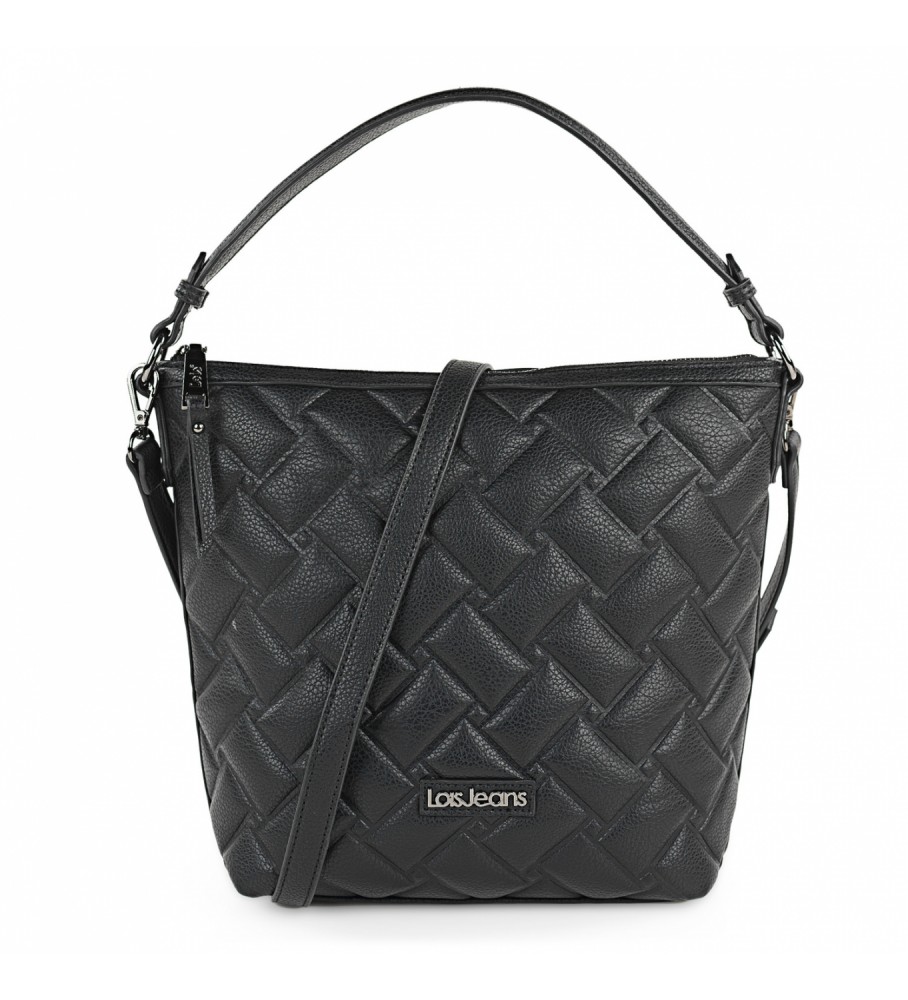 Bolsa de ombro Lois com alça de ombro adicional LOIS 316870 preta