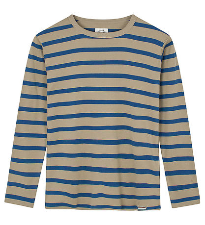 Mads N?rgaard Bluse - Rib - Tobino - Sølver Sage/Midnight Navy
