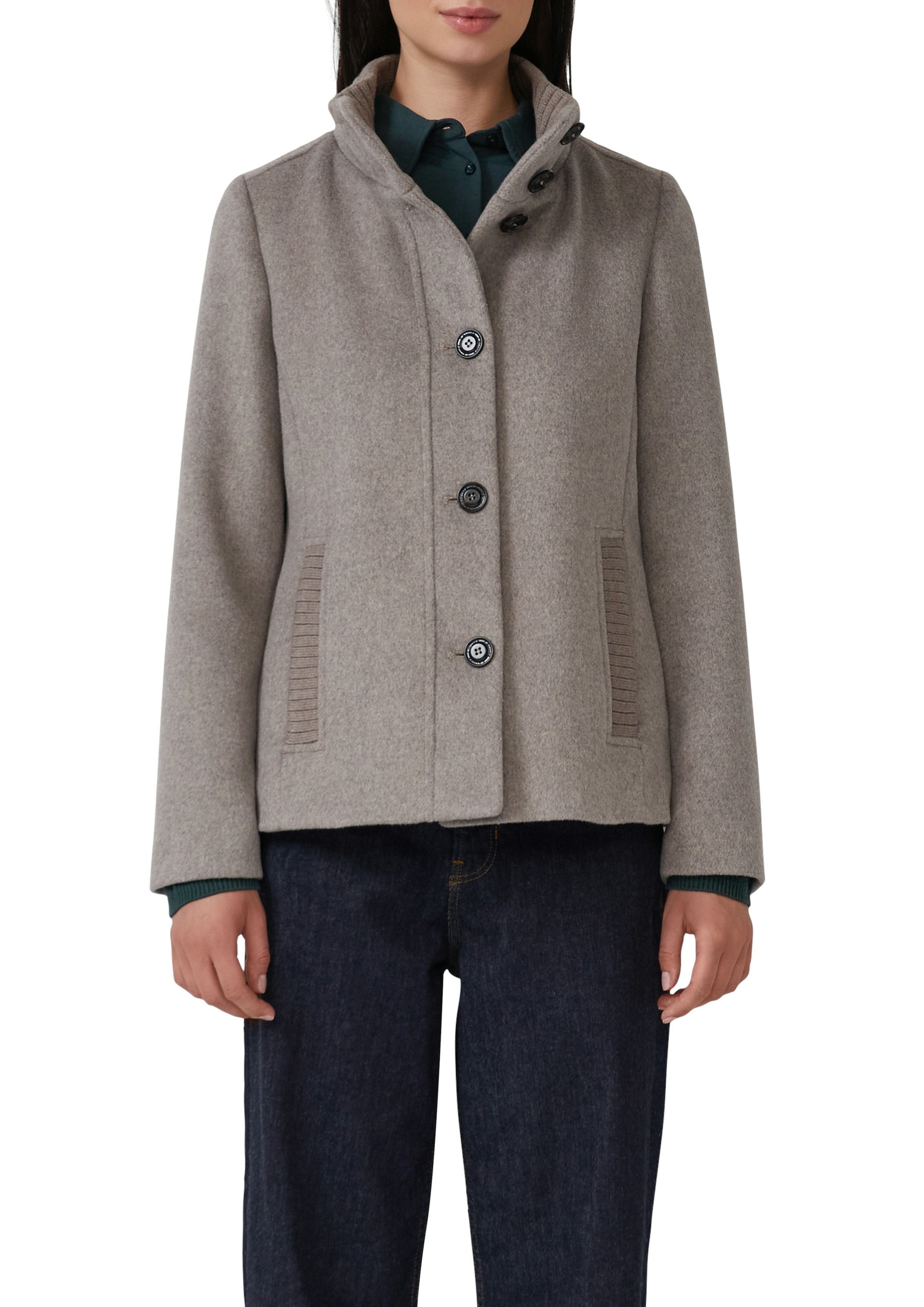 s.Oliver Wolljacke ohne Kapuze mit Stehkragen und Knopfleiste