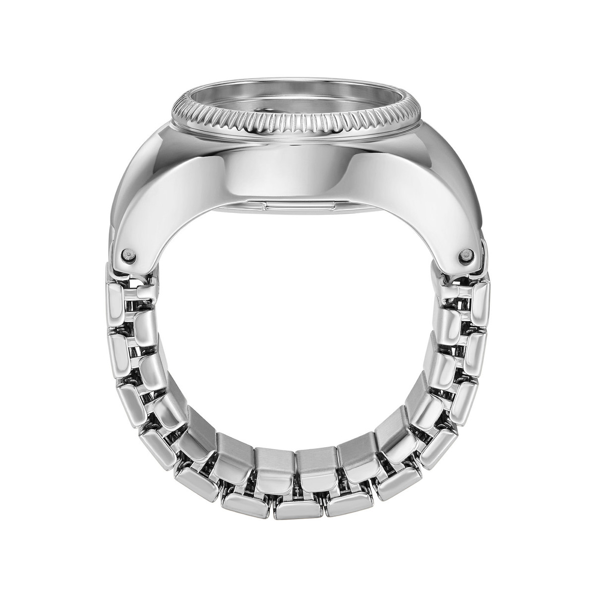 Montre FOSSIL watch ring femme bracelet acier inoxydable argent