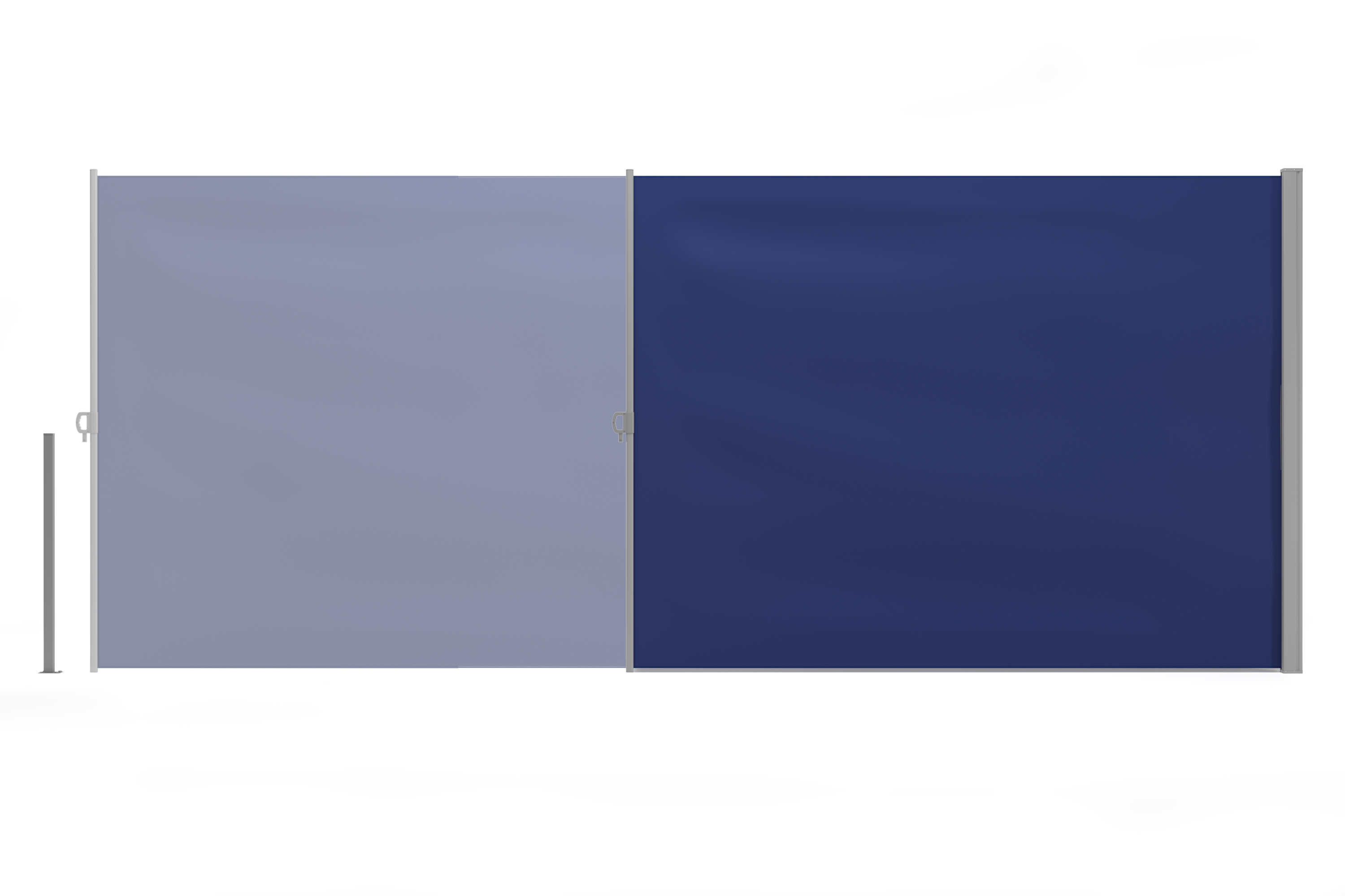Seitenmarkise 200 x 500 cm blau