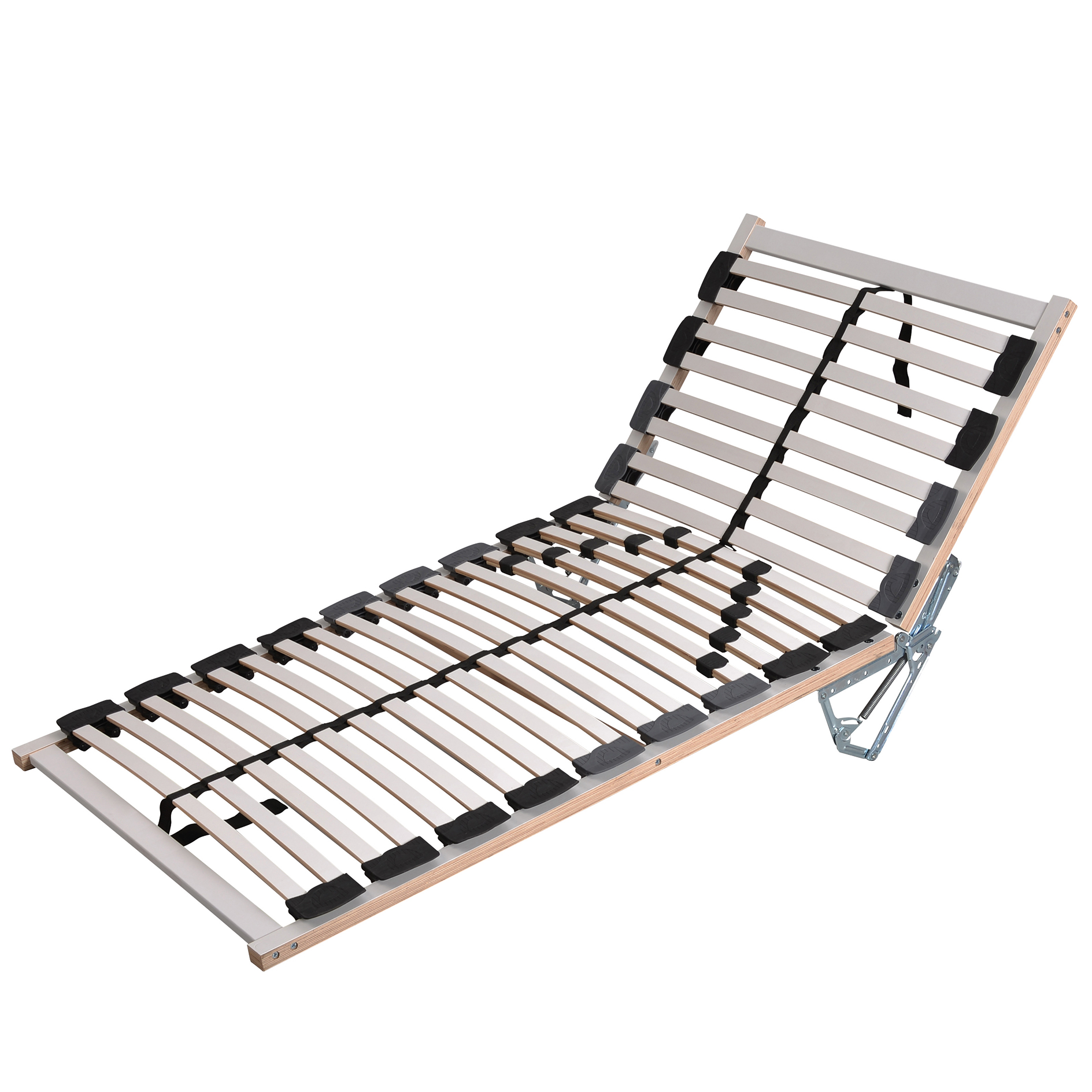 polsterpower Polsterbett - grau - H2/H3 oder H4/H5 - mit Bettkasten - 180x200 cm