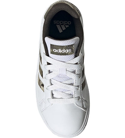 adidas Performance Sko -  Grønd Court 2.0 K - Hvid/Camo