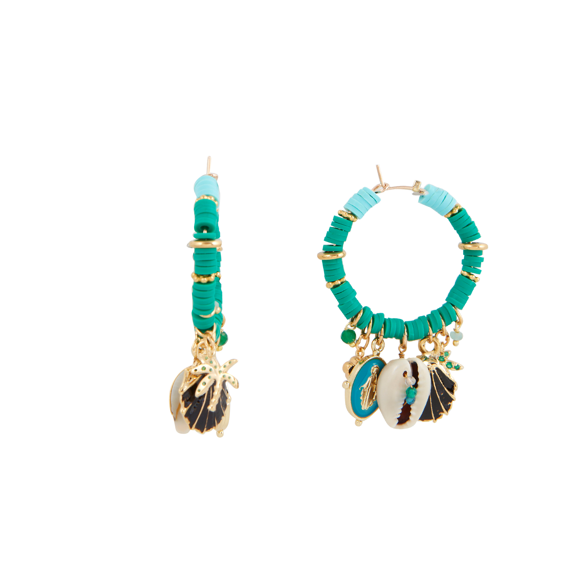 Boucles d'oreilles en laiton mélangé | Doré
