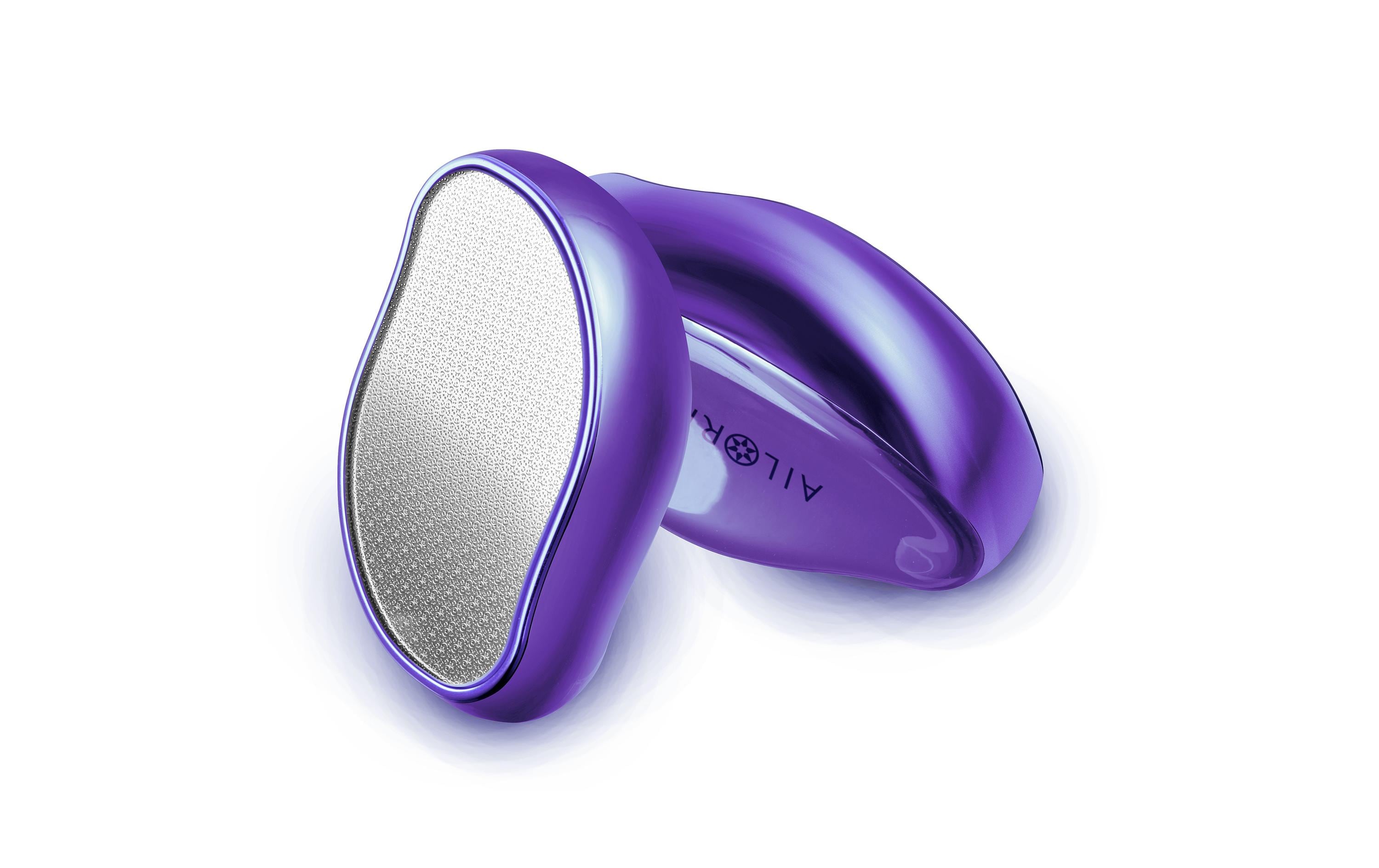 Hornhautentferner Doucette Set ViolettHornhautentferner mit Glasnagelfeile und Nagelschere