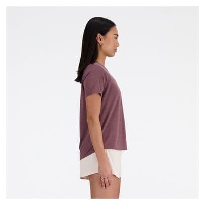 Maillot manches courtes New Balance Athletics Run Violet Femme