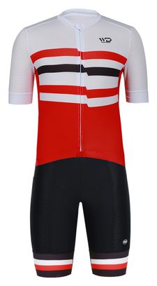 Maillot de cyclisme homme CHALLENGER blanc/rouge/noir