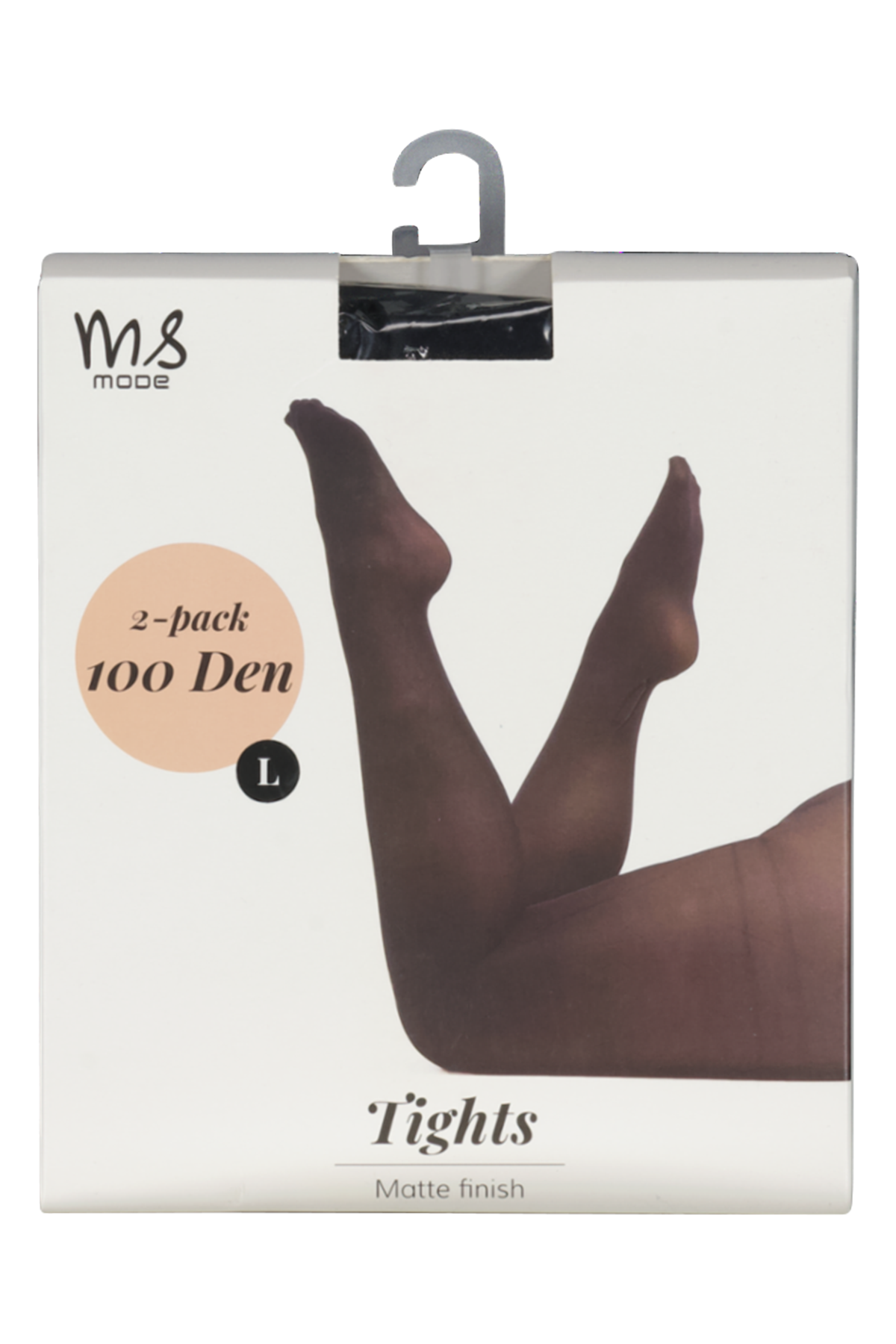 2-pack Basis panty 100 denier Zwart