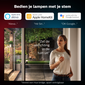Philips Hue outdoor tuinspot Lily XL zwart