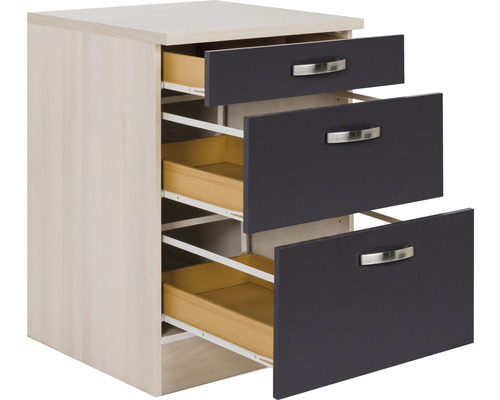 Optifit ladekast Porto220 BxDxH 60x60x84,8 cm antraciet mat gedemonteerd
