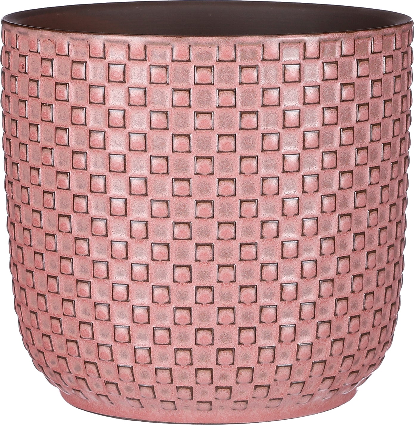 Mica Decorations bloempot Daan roze D 17 H 16 cm