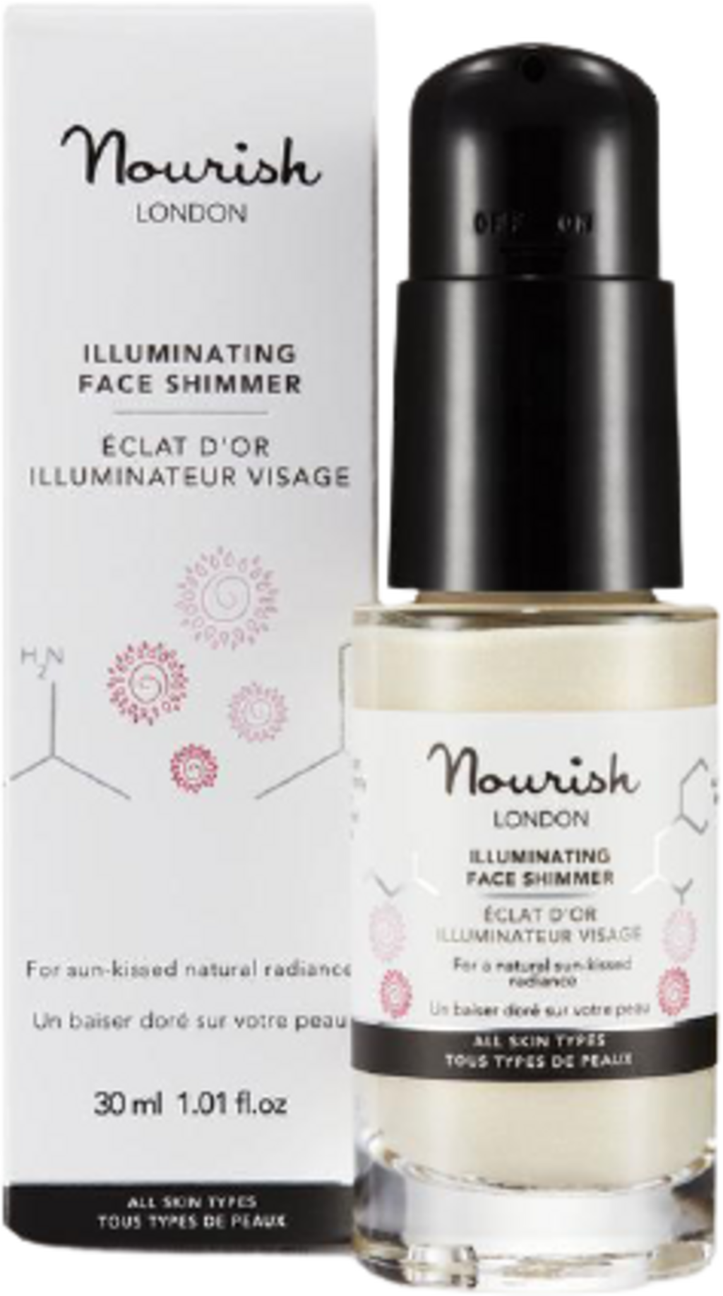Nourish London  Illuminating Face Shimmer, 30 ml