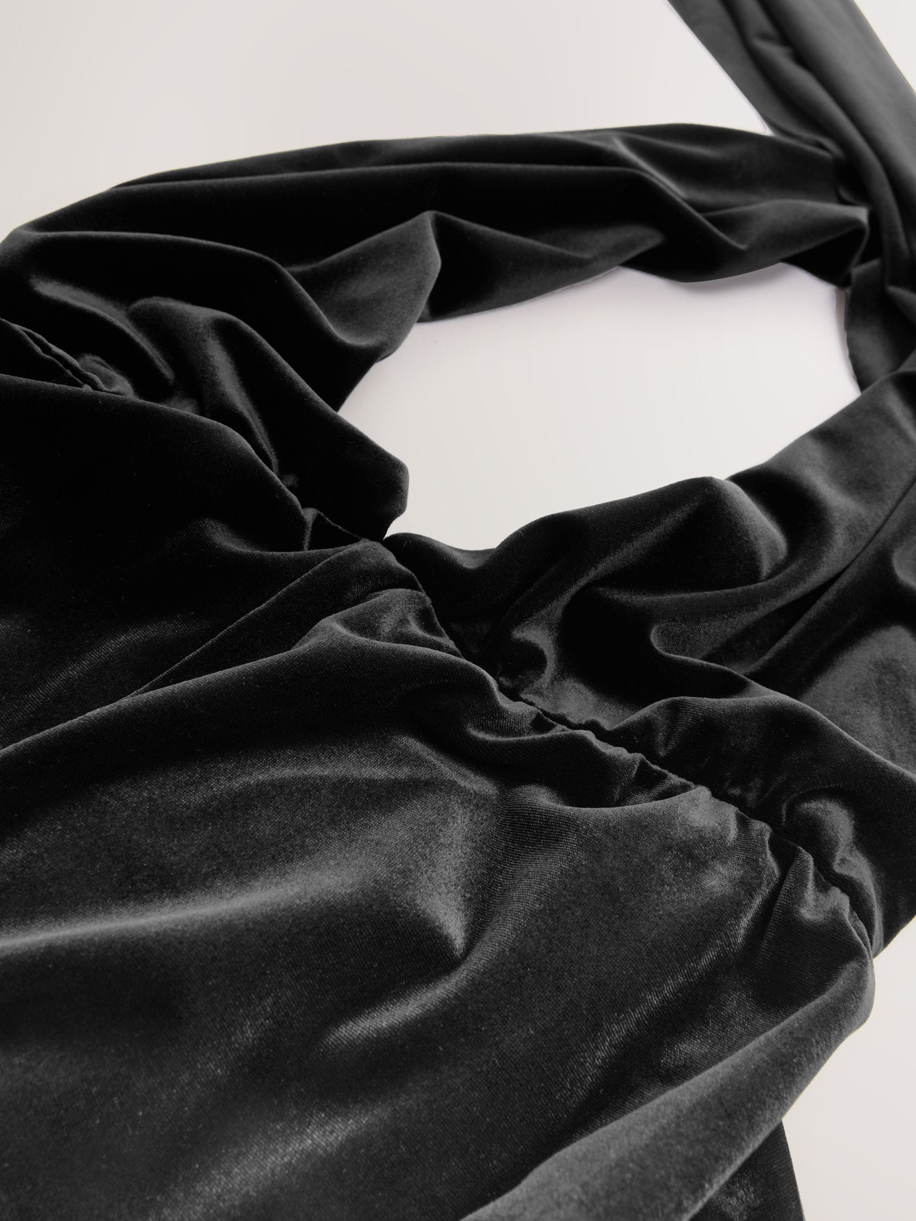 Zwart - Occasion Velvet Multiway Wide Leg Jumpsuit