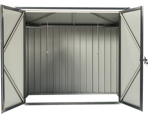 DuraMax opbergbox inclusief 2 sleutels, 154,2 x 96 x 130,5 cm, antraciet