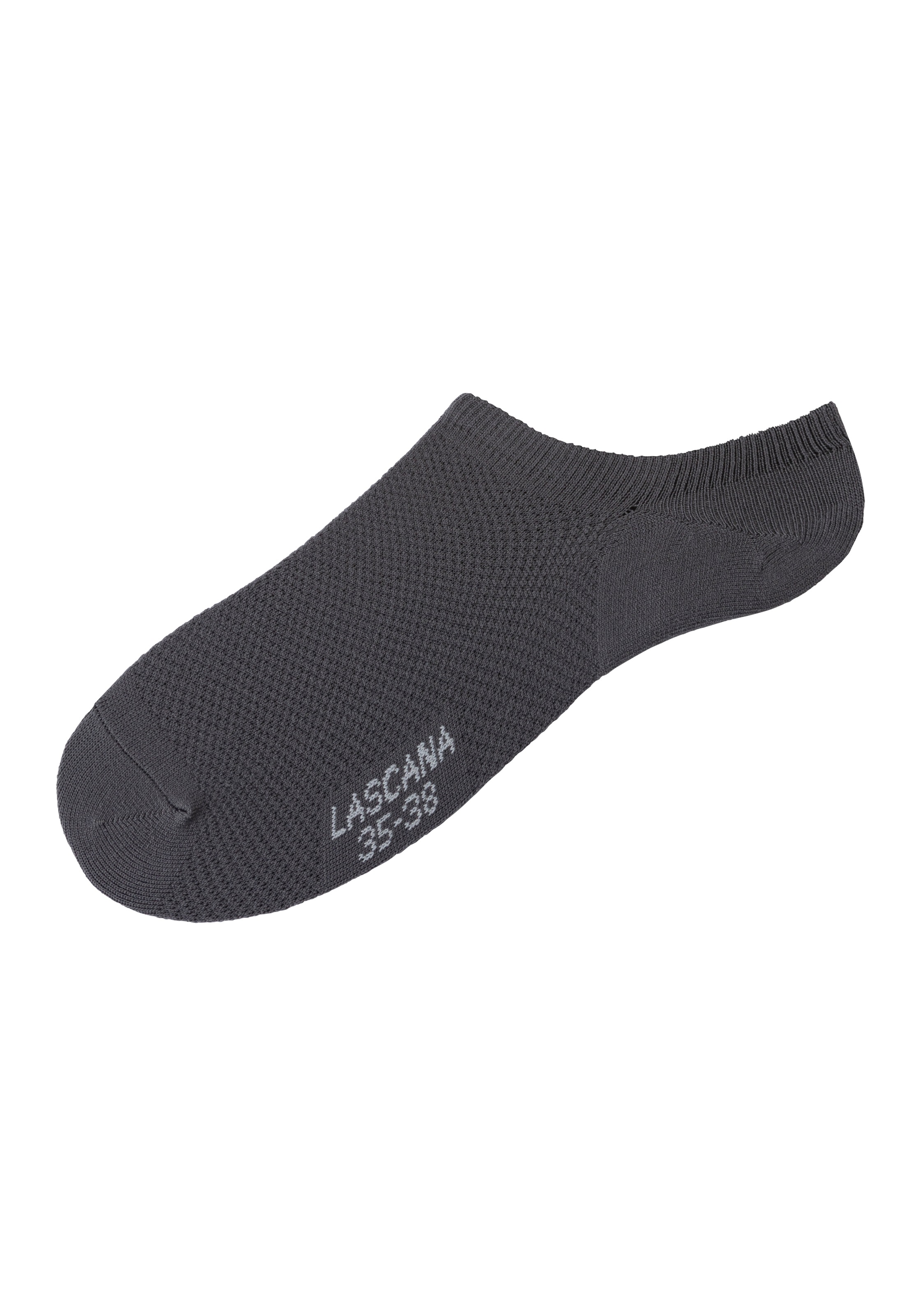 LASCANA ACTIVE Sneakersocken Packung, 7 Stk. tlg. mit Pikeestruktur