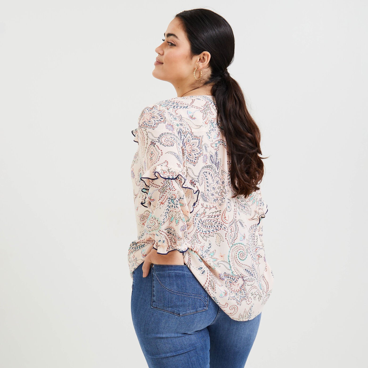 Blouse imprimée femme