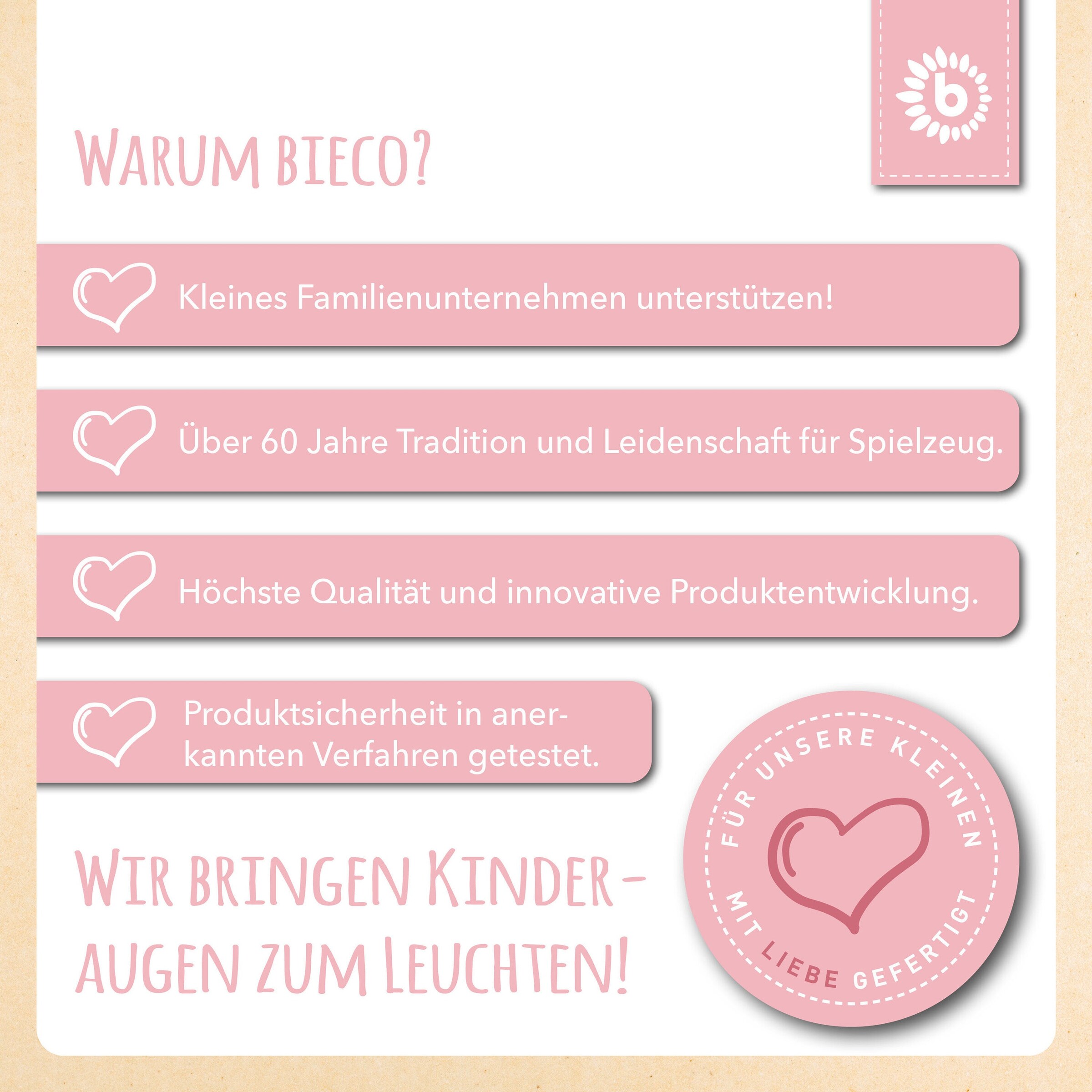 Bieco Motorikschleife Reh mit Wippe - ab 12 Monate Mehrfarbig