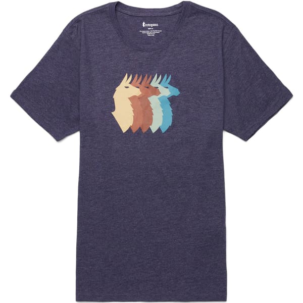 T-shirt COTOPAXI LLAMA SEQUENCE ORGANIC T-SHIRT MARITIME