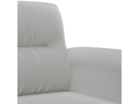 Ensemble de canapés 4 pièces coussins gris clair tissu microfibre