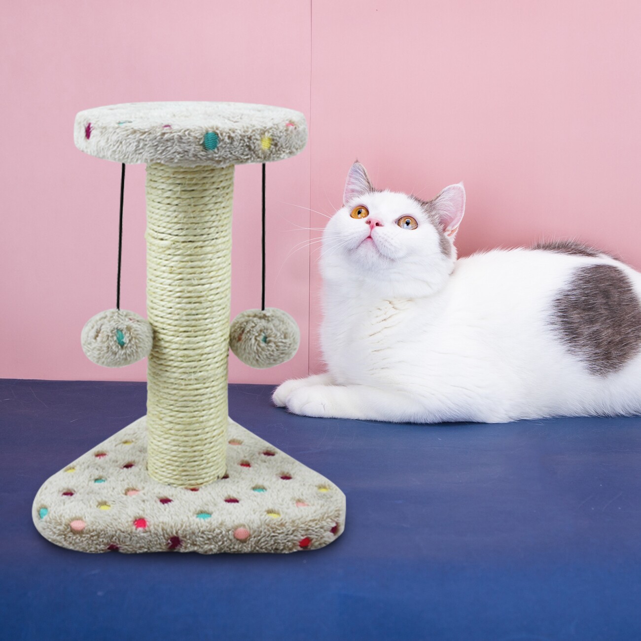 nobleza - Kratzbaum mit Punkten - Katzenbaum
