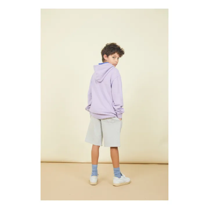 SMALLABLE BASICS Sweat A Capuche Garçon Coton Bio | Lilas