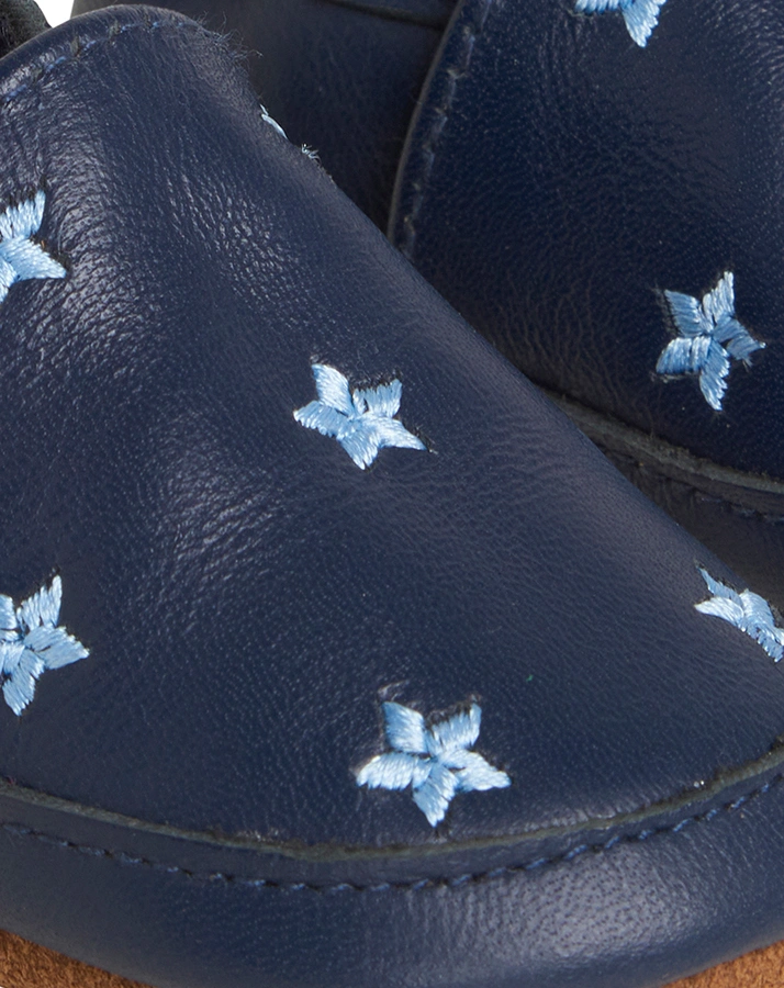 Krabbelschuhe LITTLE STARS in dunkelblau