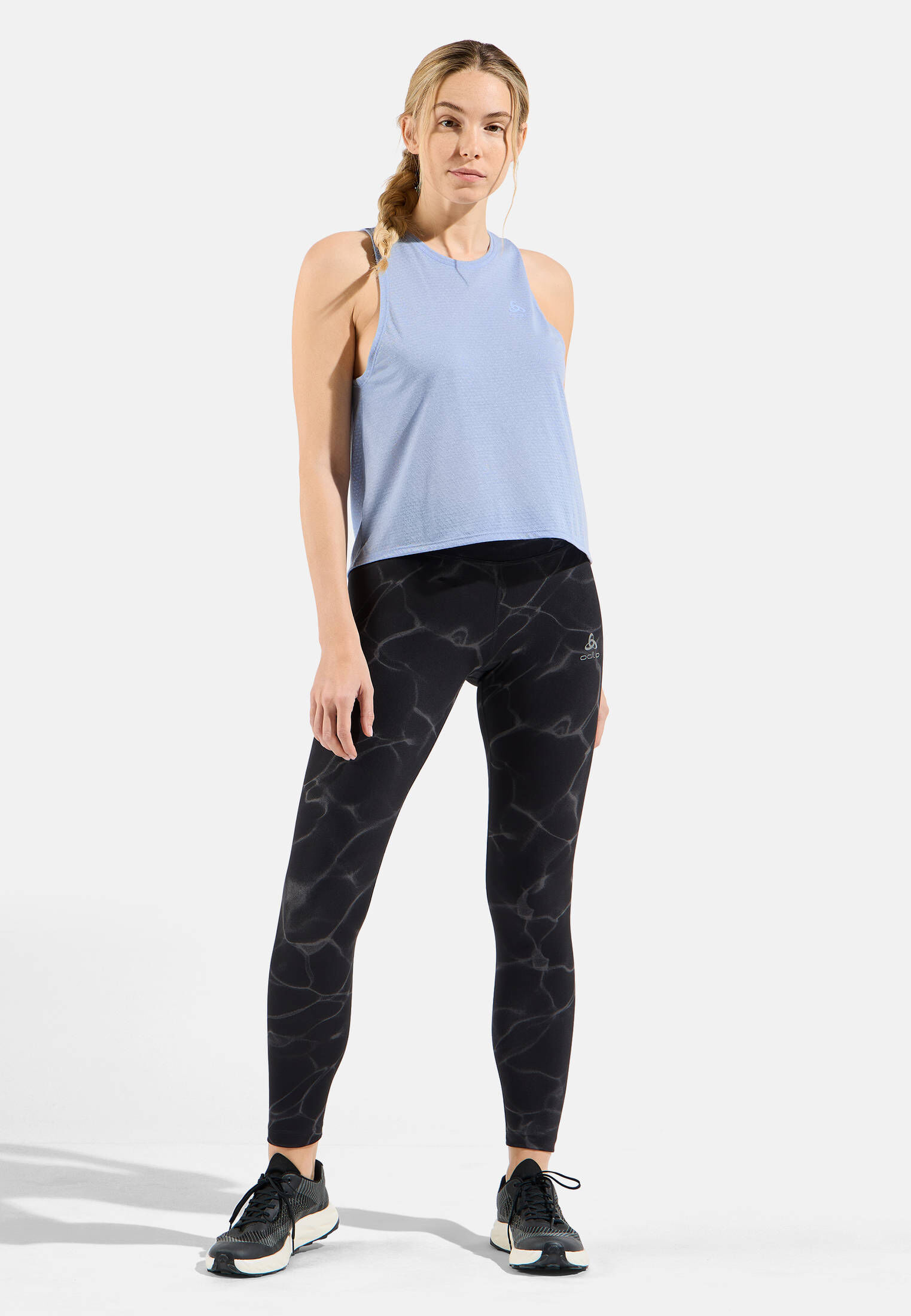 Odlo| Damen Lauftights ZEROWEIGHT PRINT TIGHTS